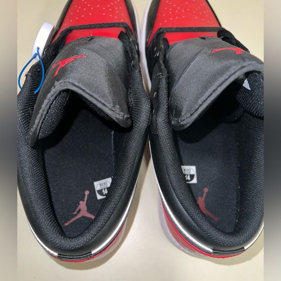 Men’s Nike Air Jordan 1 Bred Toe 2.0, Black, White, and Red, Size 14, New - Picture 5 of 14